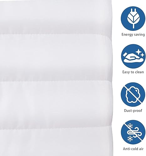 Miniatura 6 de KylinLucky Cubierta de aire acondicionado interior para unidad de ventana interior, 21 x 15 x 3.5 pulgadas (largo x alto x profundidad), color blanco