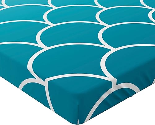 Miniatura 254 de Ambesonne - Sábana bajera ajustable multicolor, en colores y tres tamaños Azul y gris,Verde Militar Sage Green,Ámbar beige,Negro Grey White,Azul