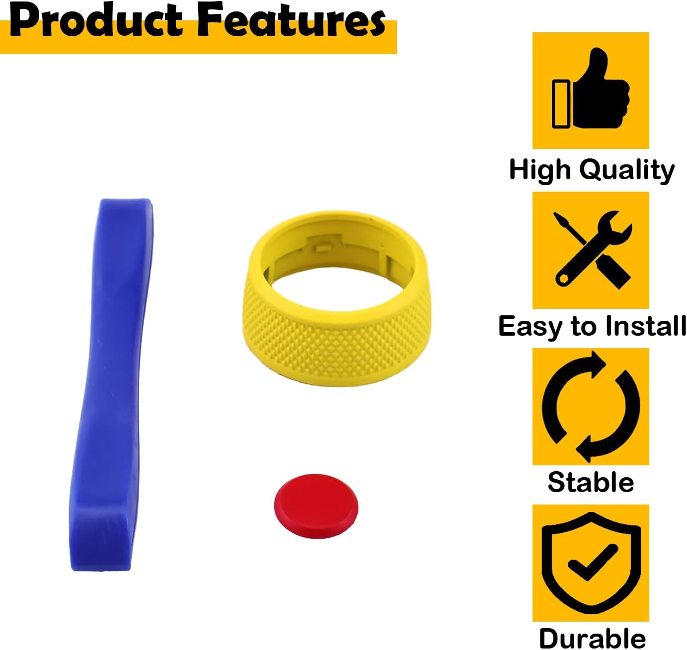 Drive Mode Selector Knob Cover for Porsche Steering Wheel – Compatible with Porsche Cayenne 2024-2025, Panamera 2021-2025, Macan 2022-2024, 911 2019-2024, Taycan 2020-2025(Speed Yellow)