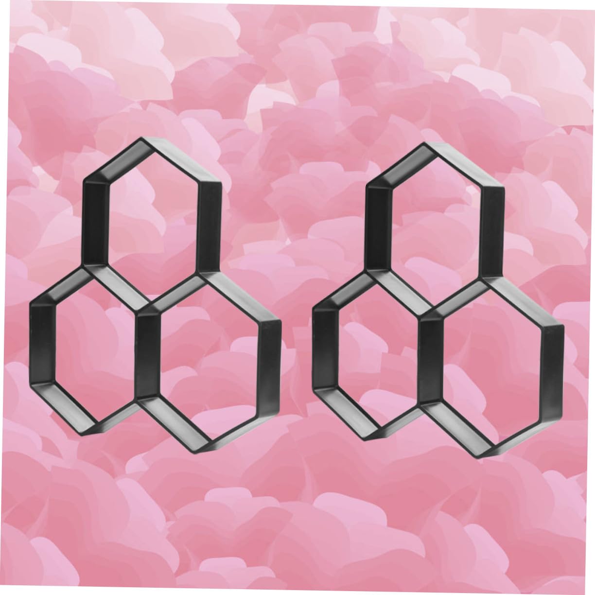 2 piezas Molde para Adoquines de Jardín de Plástico Reutilizable Molde Hexagonal para Baldosas de DIY Herramienta Manual para y Patios Fácil de Limpiar y Usar