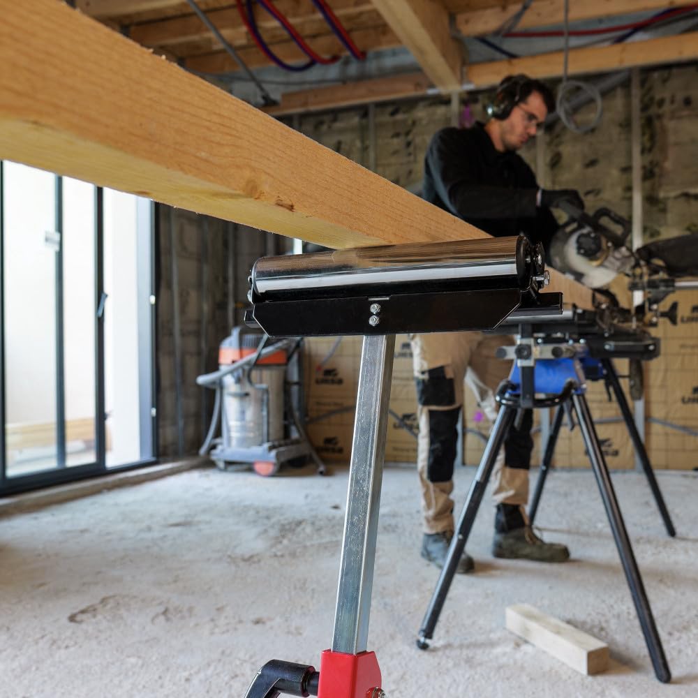 Servante à rouleau Multifonction 3en1 - Fixe, Rouleau et à Billes - Pour établis - Réglable en hauteur - Pliable - Charge 60kg