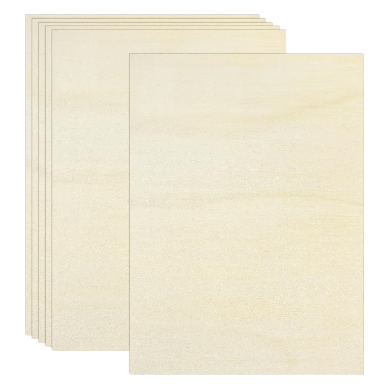 QUARKZMAN 6 Fogli Compensato A3x1.5mm, 420x300mm, Pannello Compensato di Bosso, Pannelli in Legno per Taglio Laser, fai da te, modellismo, arte e artigianato