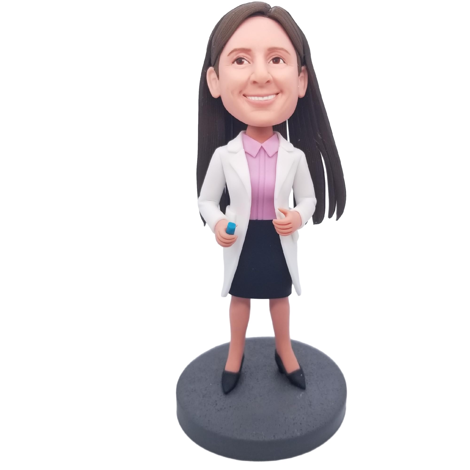 Figurine Bobblehead personnalisée, Lady en robe formelle personnalisée, figurine unique faite à la main, figurine d'action basée sur votre photo
