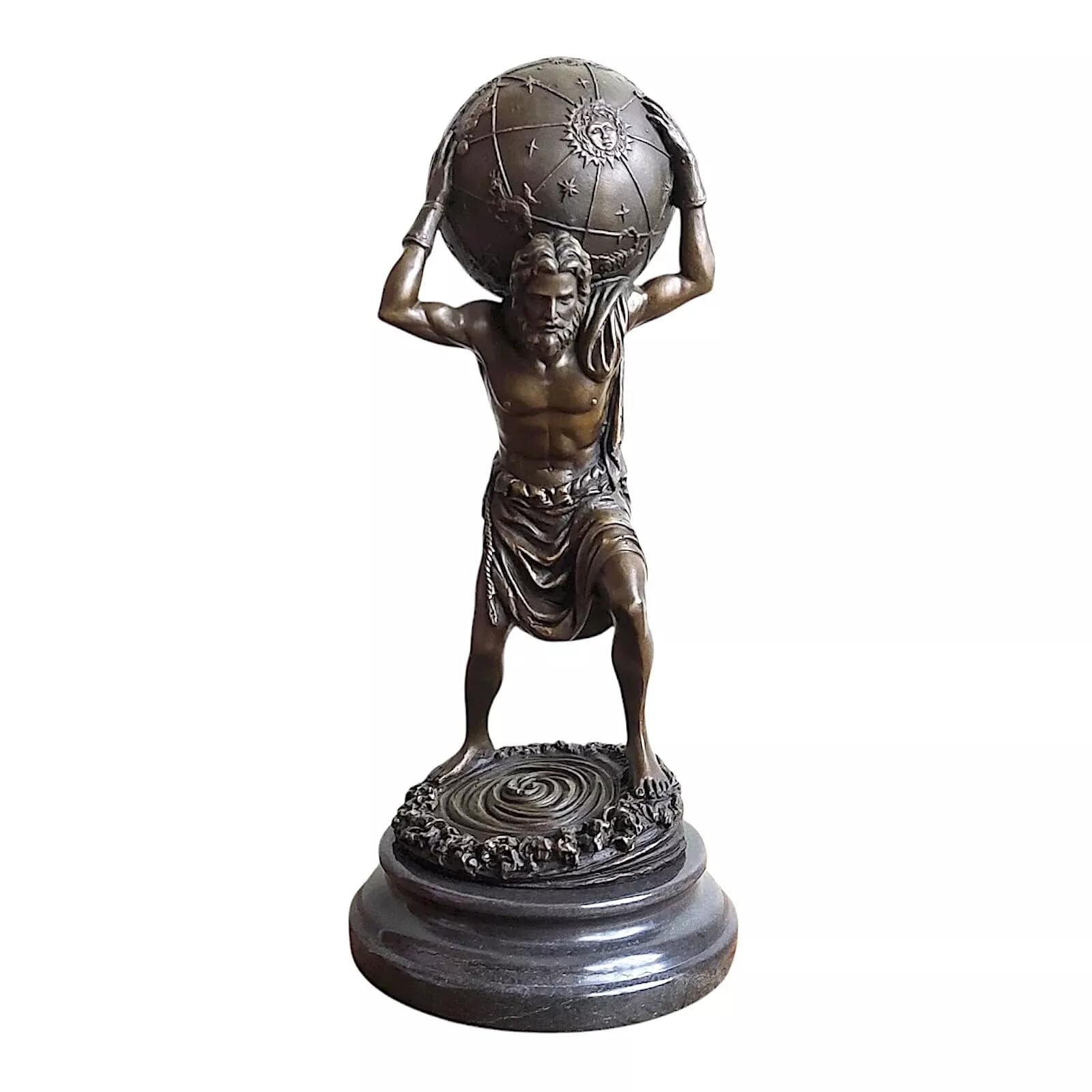 Amazon.com: Atlas Titan Holding The World Superior Bronze
