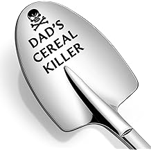 Fathers Day Gift for Dad, Funny Dad Birthday Gift, Dad Gifts from Daughter Son Christmas Stocking Stuffers - Unique Personalized Cool Dad's Cereal Killer Spoon