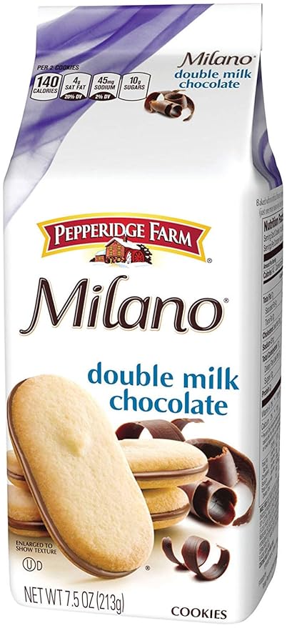 Pepperidge Farm Milano Cookies Double Milk Chocolate 22.5 oz Pack de 3 miniatura 2