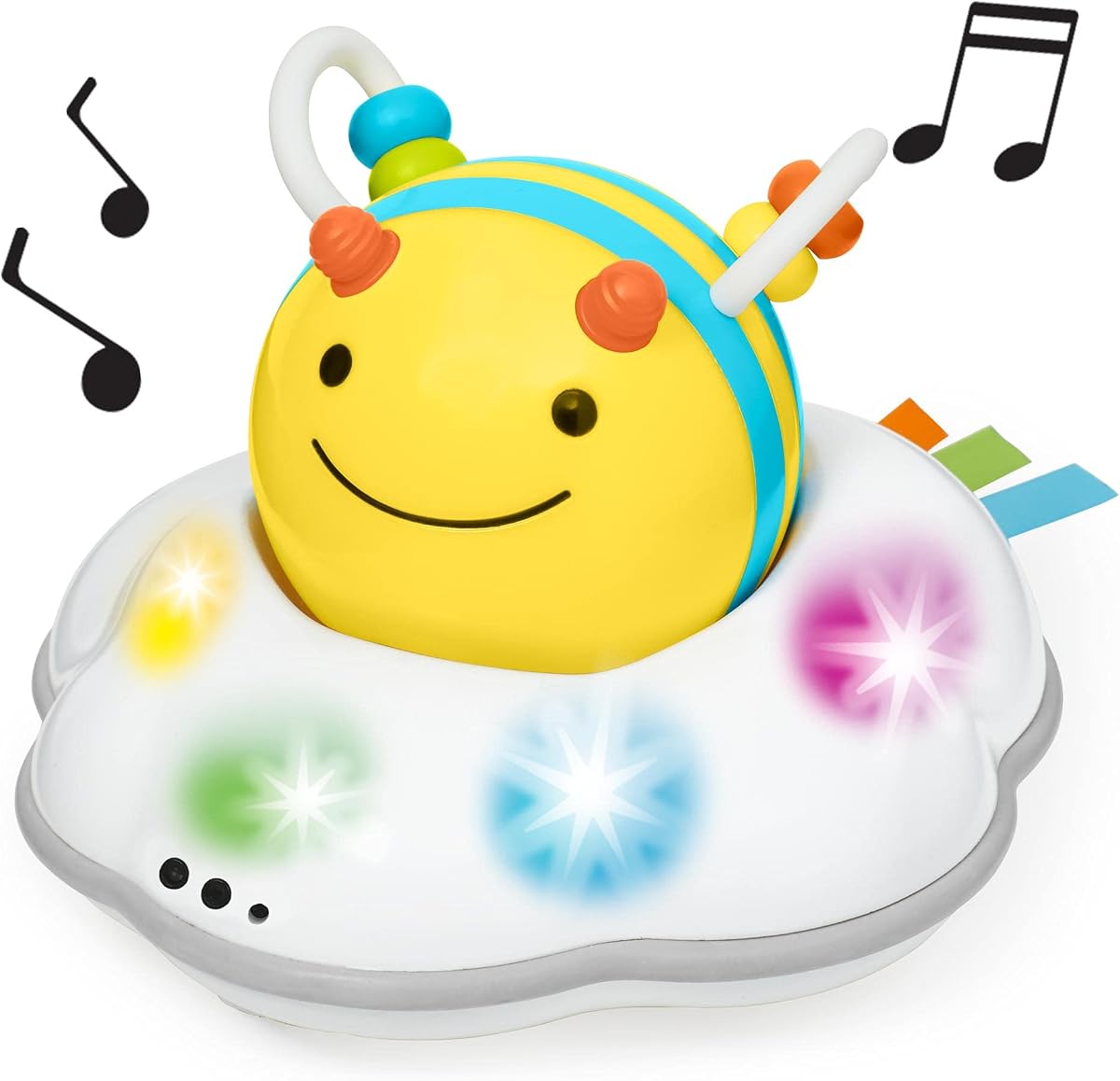 Baby Follow-Me Bee Tummy Time Juguete para gatear Desarrollo sensorial infantil de 3 etapas con luces Sonidos y música Explora y más Edad 5m+