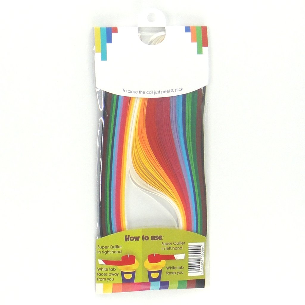 Quill On Signature Collection Quilling Strips, Multi Color (5mm)