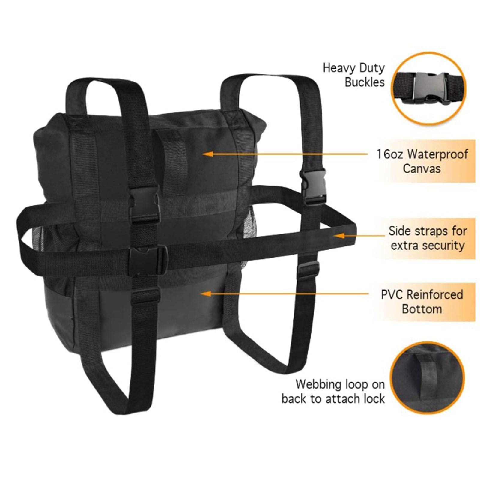 Bolsa de basura para neumáticos de repuesto, bolsa de almacenamiento para neumáticos de repuesto, organizador de maletero para equipo de recuperación todoterreno exterior, 24 x 17 x 8