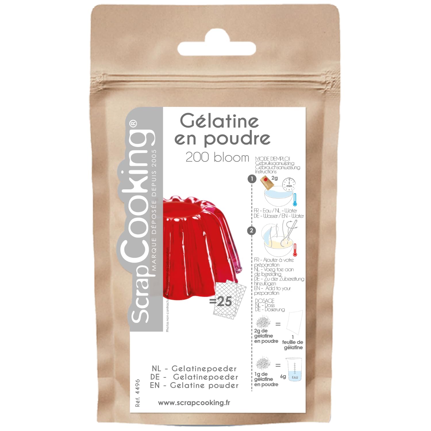 Scrap Cooking Gelatin powder - 50 g