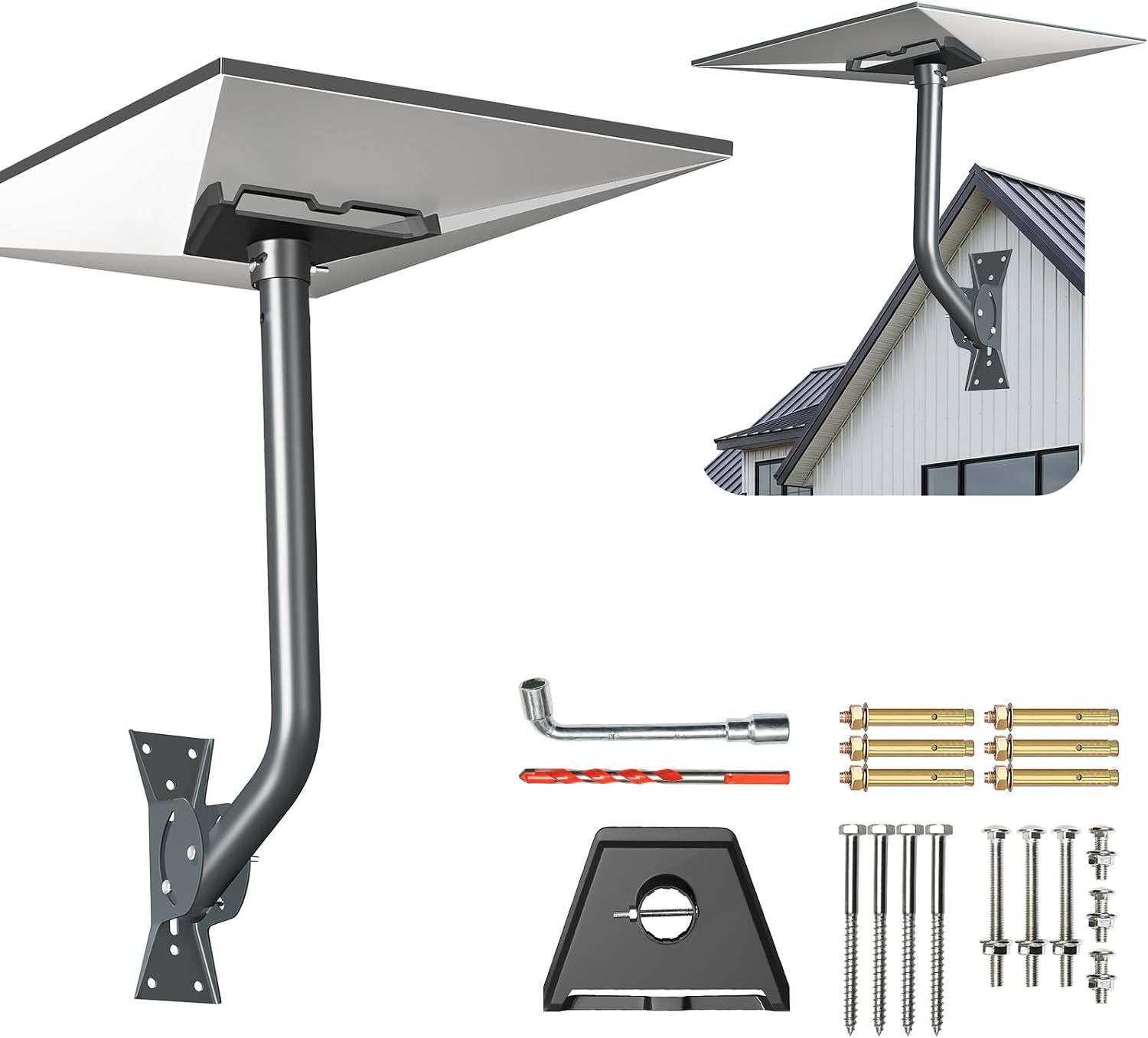 Standard 4/4X Mount for Starlink, Adjustable Wall/Roof Mounting