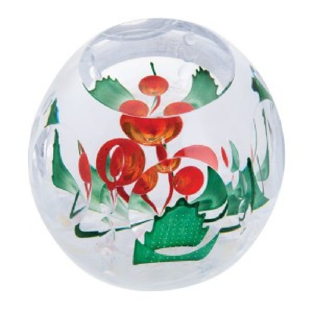Caithness Glass Holly Berries Limited Edition Paperweight (L18079)
