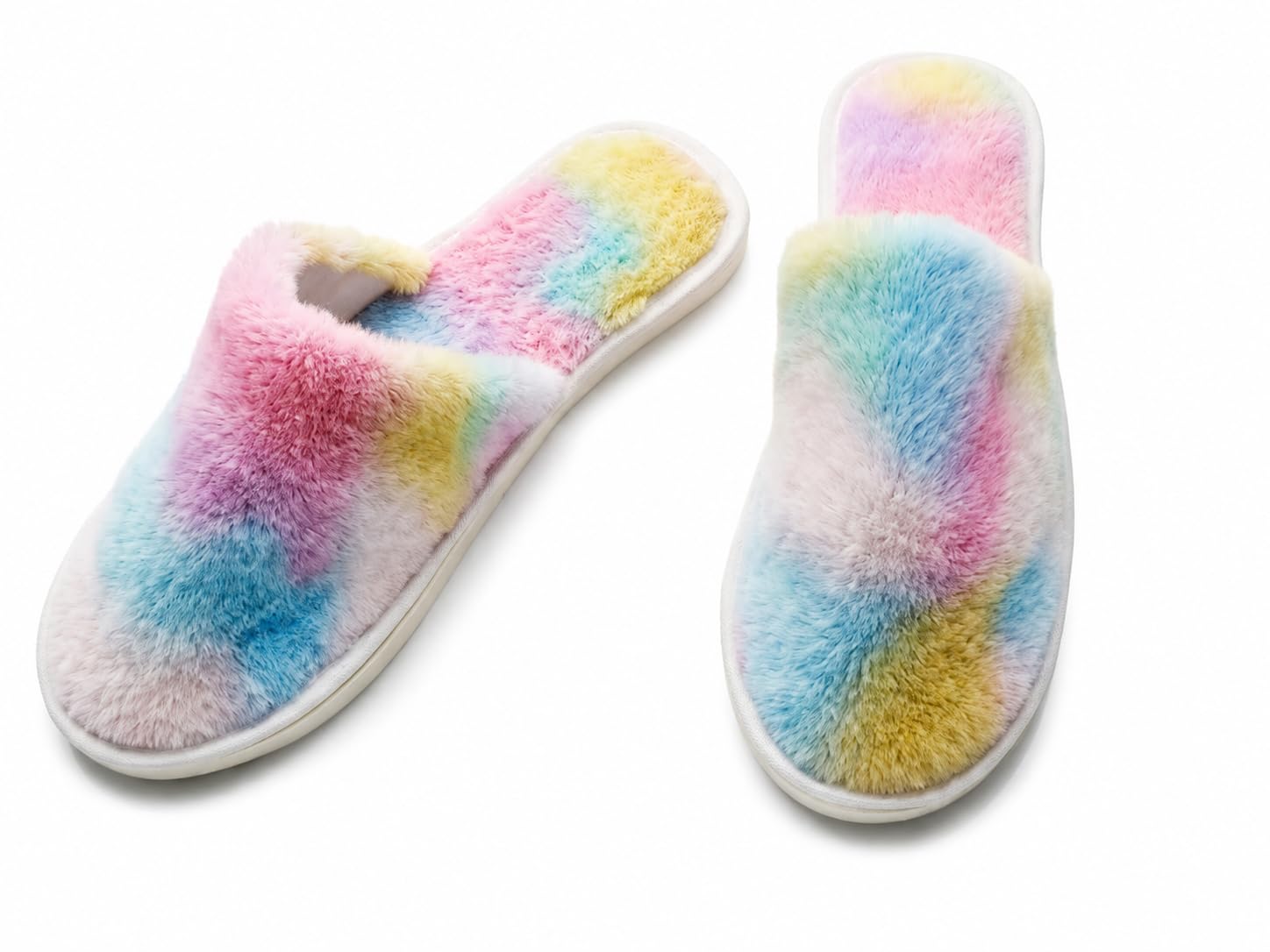 Galaxy Fashion Point Plush Furry Slippers for Men & Women | Soft Cozy Indoor House Slippers | Memory Foam Cushion Bedroom Home Footwear | Non-Slip Lightweight Warm Winter Slides for Daily Wear-image-30