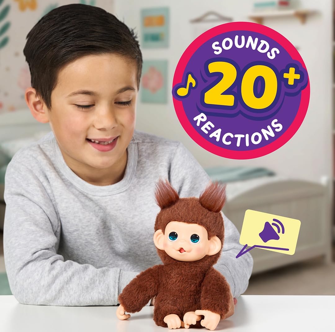 Peluche - LITTLE LIVE PETS - My Mini Baby Monkey - Marrone - Et? 4+