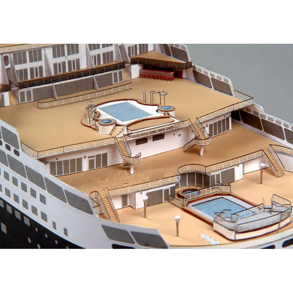 Amazon | 1/400クイーンメリーIIクルーズ船モデルキット、手作りDIY