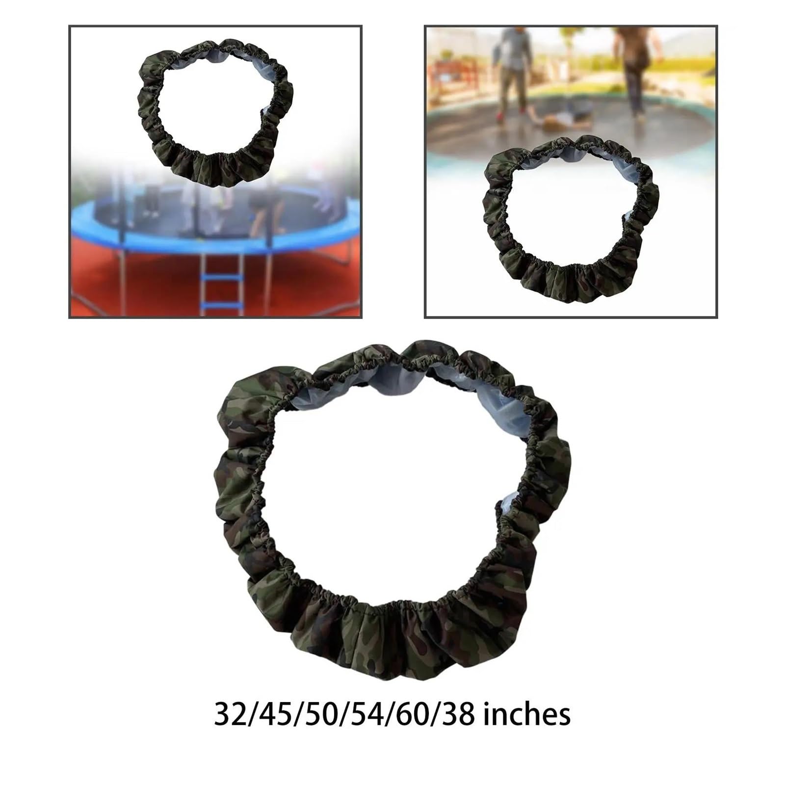 Colchoneta Recambio Exterior Trampolín Cubierta De Resorte para Trampolín, Cubierta De Protección De Borde Redondo De Tela Oxford
