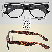 Vista 3 de Yogo Vision Magnifying Glasses for Reading, High Magnification One Power Magnifier Readers