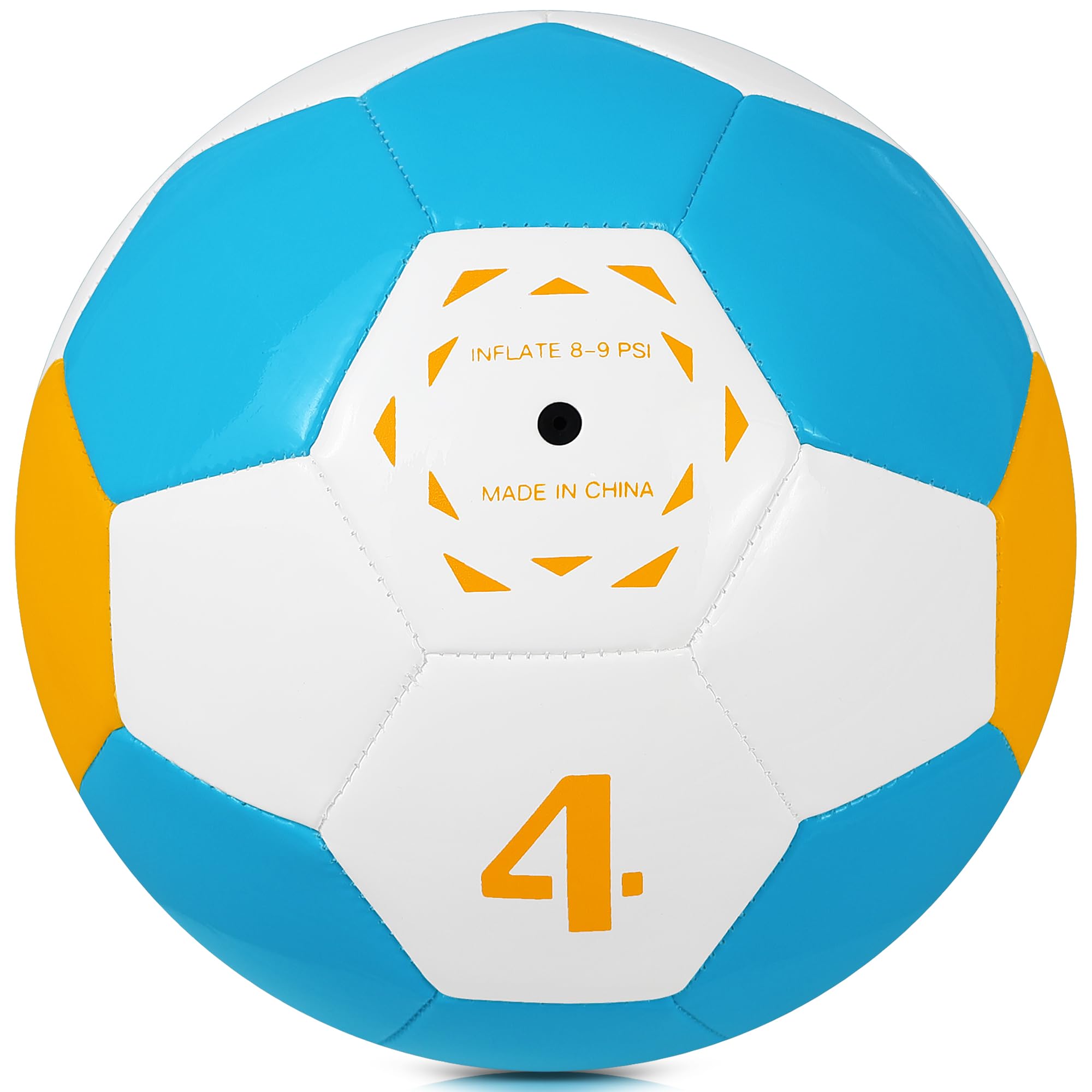 Runleaps Balón de fútbol sala, ideal para interiores o exteriores, tamaño 4 de rebote bajo para entrenar, jugar, juegos