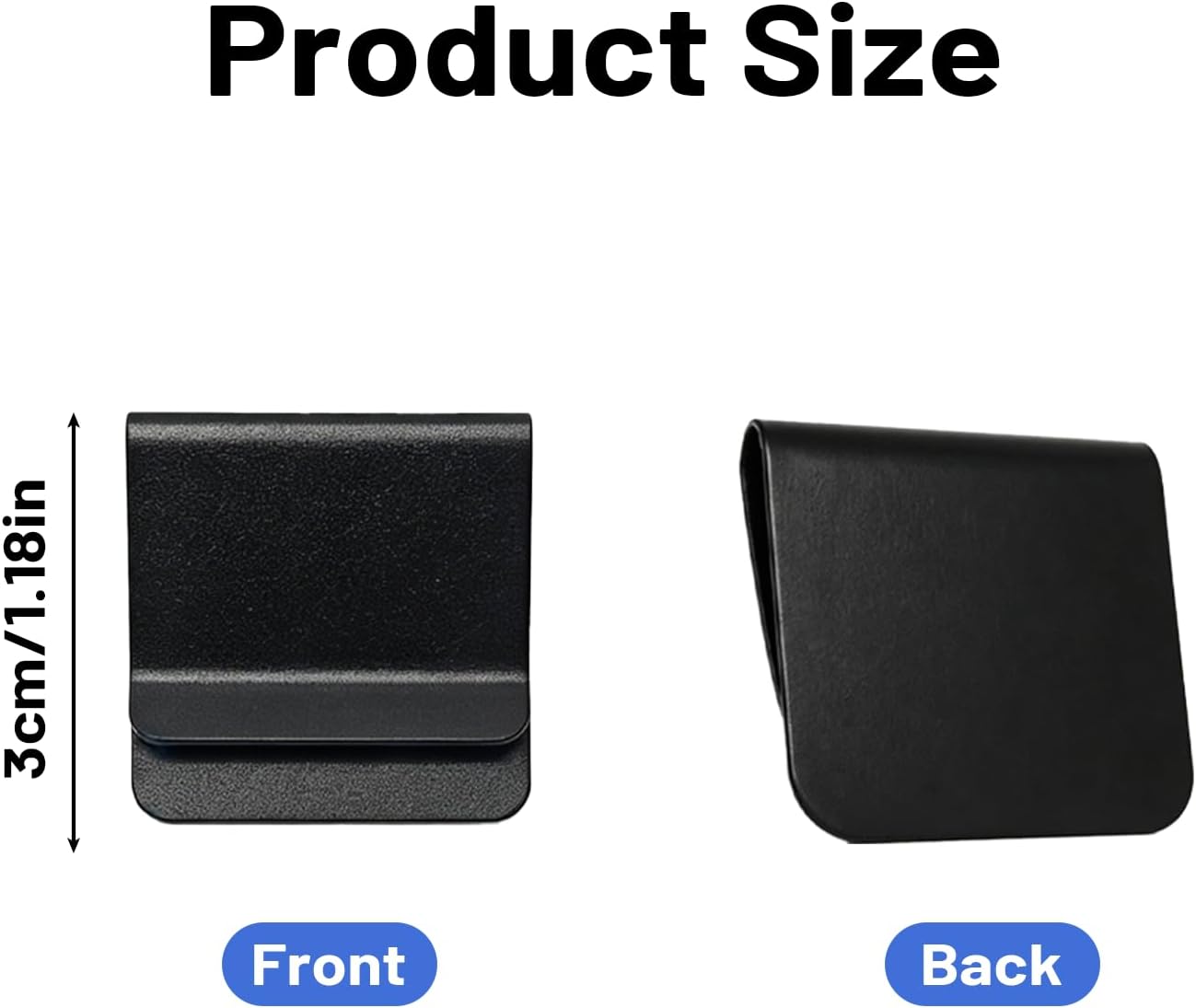 10 Pack Black Hat Brim Clips, Blank Aluminum Hat Clips for Laser Engraving, Golf Hat Clip Blanks for DIY UV Printing & Personalized Gifts