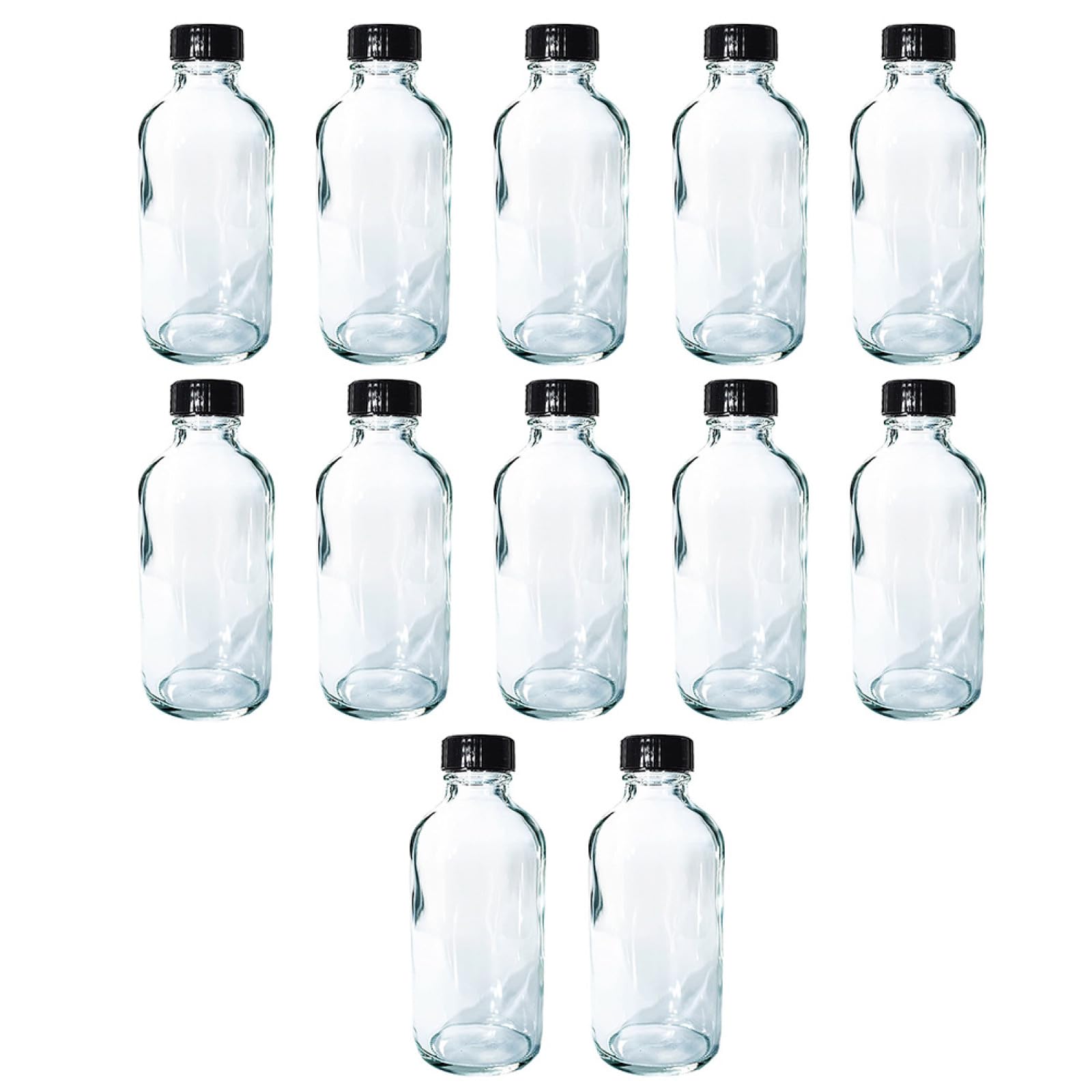Flacone Reagente in Vetro 120ml Piccolo Collo 12 Pezzi