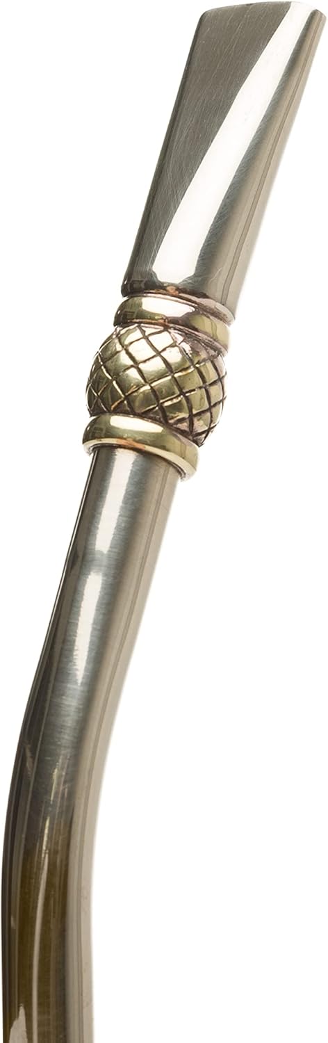 Yerba Mate Alpaca Straw Reusable, Imperial Designed With A Fine Piece Of Jewelry, Handmade Artisan, Stainless, For Hot or Cold Drinks Ideal For Mate Gourd, From Argentina