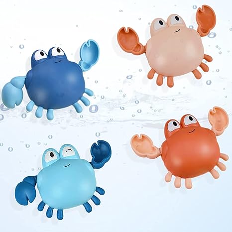 Osterix Baby & Toddler Toys,Bath Toys Osterix Floating Crab Bath Toy for Babies - Swimming Wind Up Toy, Pack of 1 (Pink)