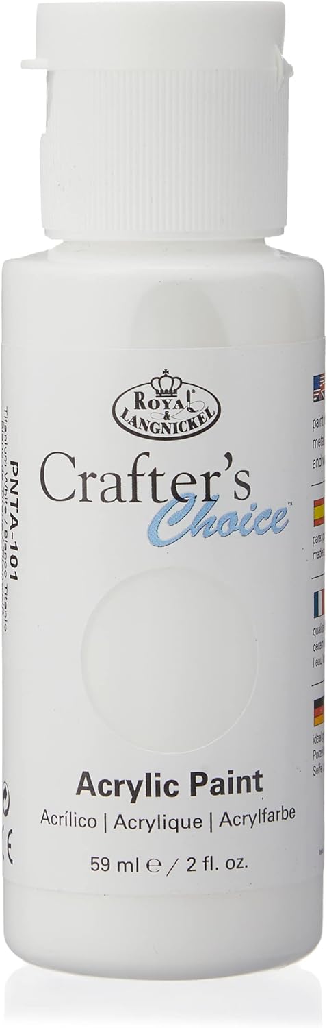 Royal & Langnickel 090672229007 Titanium White Acrylic Paint - 59ml