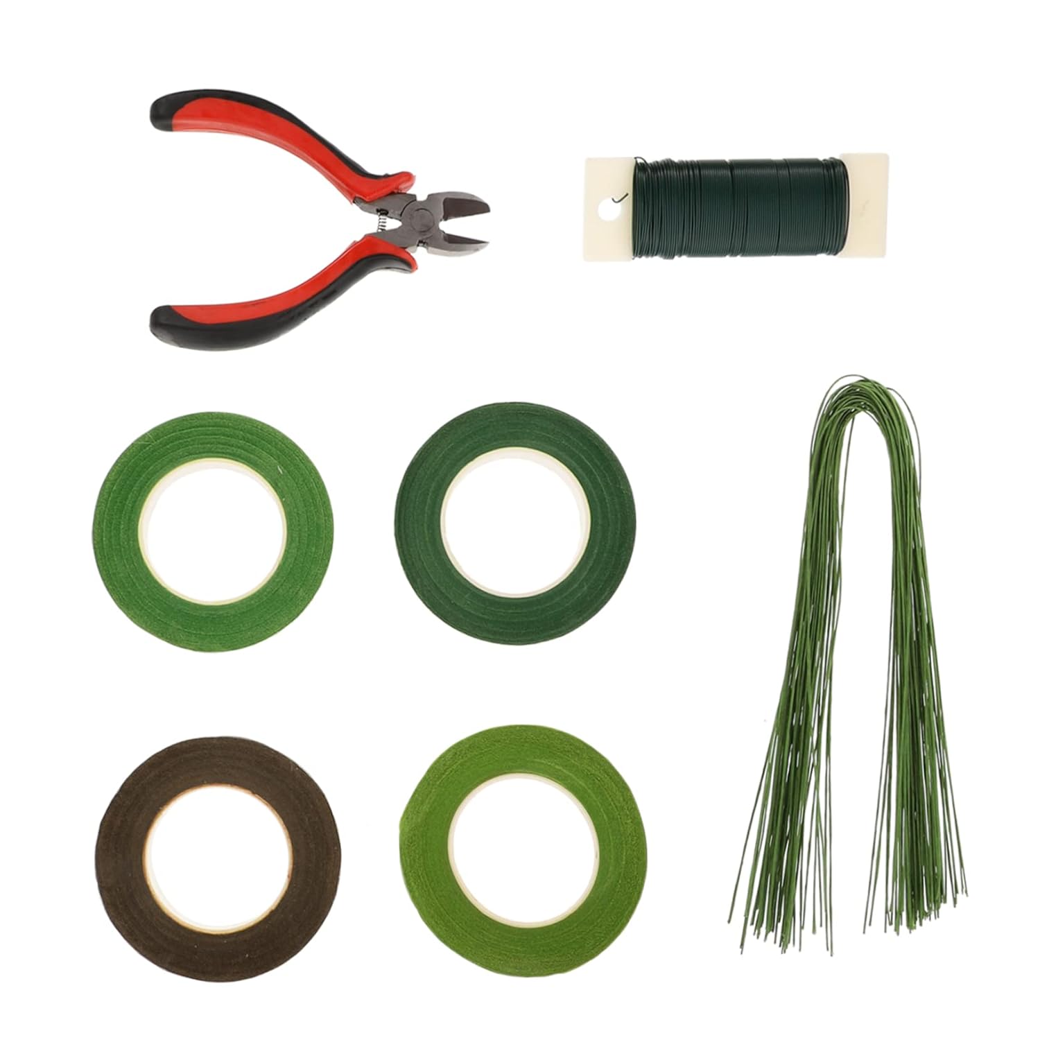 LIFKOME Floral Arrangement Tool Kit 7pc Set Floral Wire Tapes Cutters for DIY Crafts and Home Decorations
