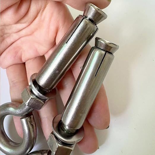 Tornillos de expansión de acero inoxidable, 2 paquetes M10 miniatura 6
