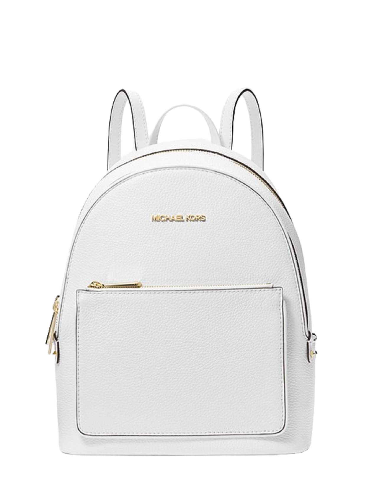 Michael KorsAdina Medium Pebbled Leather Backpack (Optic White)