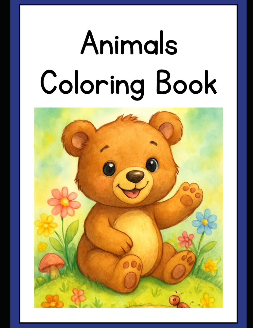 Animals Coloring and Tracing Book: Animals Coloring and Tracing Book Printable | 3 Sizes 5x7 8.5x11 A4 | Word Tracing Worksheets | Toddler Busy Book | Preschool PDF