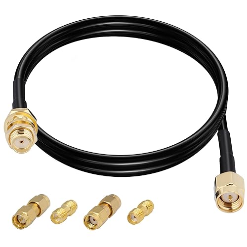 Cable de antena SMA RG174 Cable coaxial Paquete de 2 unidades de 10 pies SMA hembra a SMA macho Bulkhead Add-on SMA a SMARPSMA Kit adaptador para disponible en Yaxa Guatemala