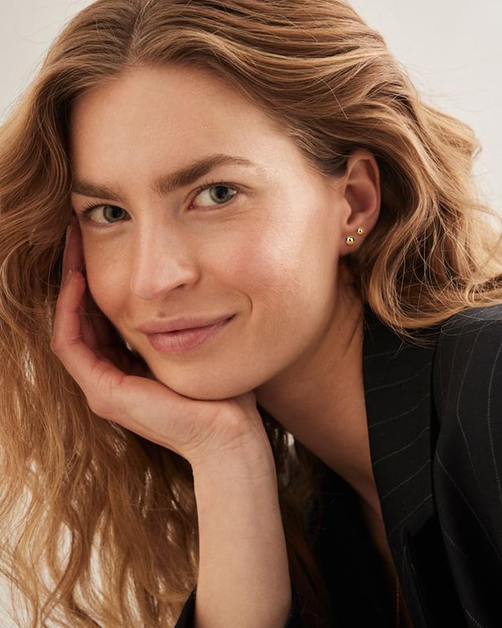 Hypoallergenic Flat Back Earrings for Women - 925 Sterling Silver Earrings for Sensitive Ears - Cartilage Earring Helix Conch Tragus Piercing Flatback Cubic Zirconia Earring Set Studs Men 2/3/4/5mm - Image 8