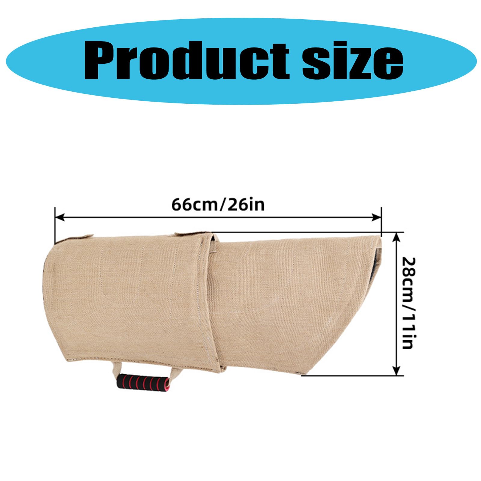 GRABAGECAN Arm Protective Biting Training Sleeve with Thick Foam Layer Professional Dog Training Gear Biting Jutes Tugs for Various Dogs