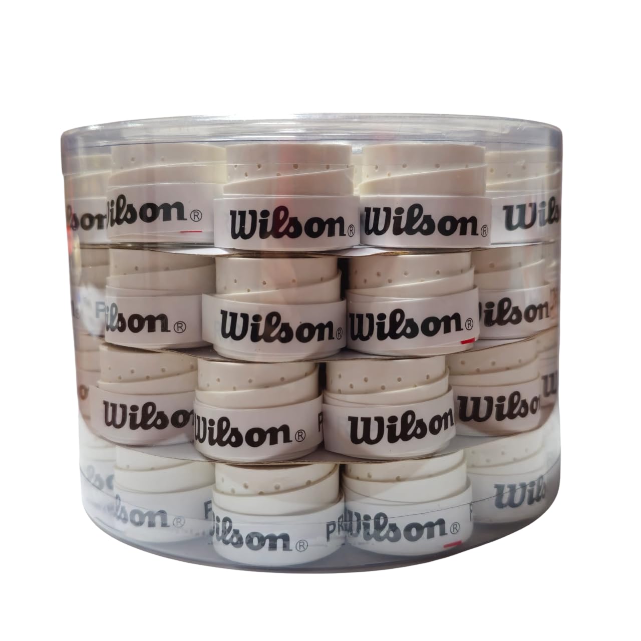 Pack 60 Overgrips Blancos Perforados Wilson Profile, Pack 60 Overgrips, 60 Unidades