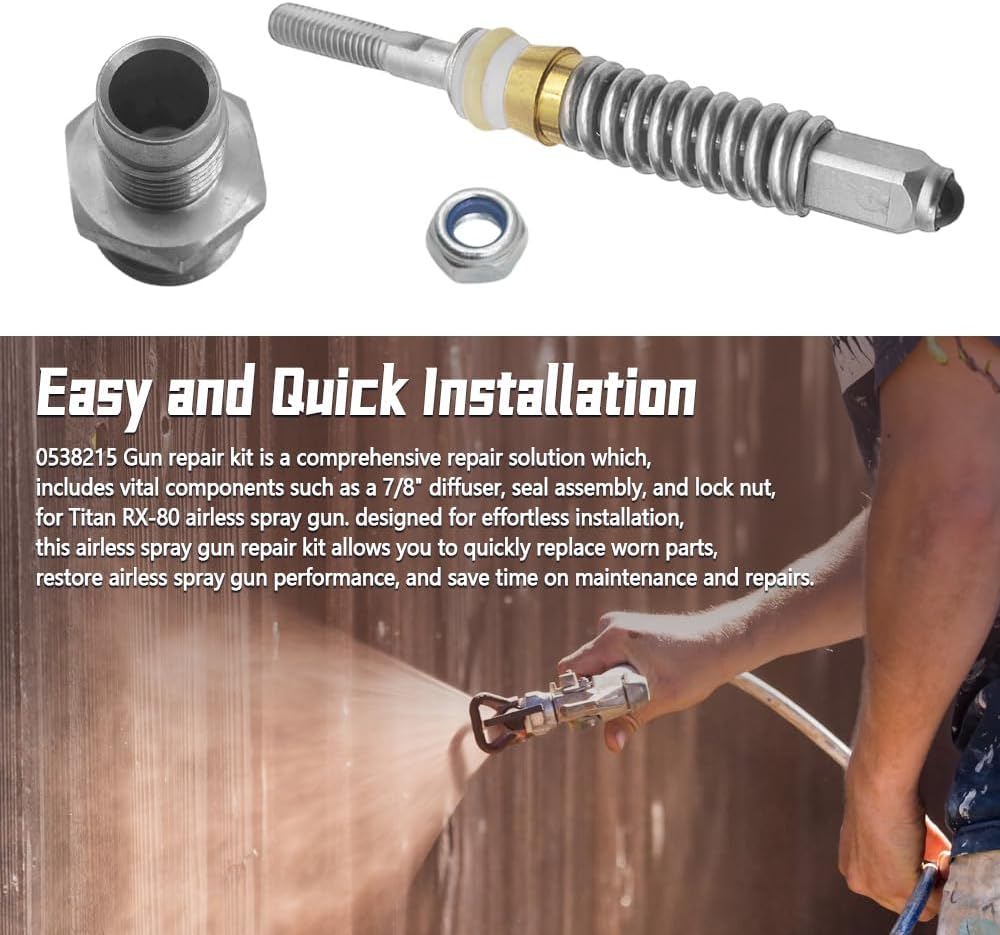 Airless Spray Gun Repair Kit Fit for Titan RX-80, Replace 0538215