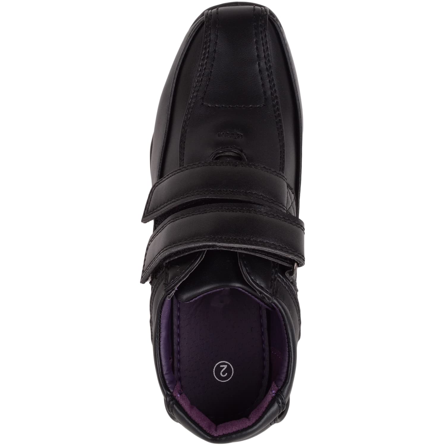 ABSOLUTE FOOTWEAR Kinderschuhe für Jungen, elegant, formell, Kunstleder, doppelte Berührung und Schließung, für Schule, Hochzeit