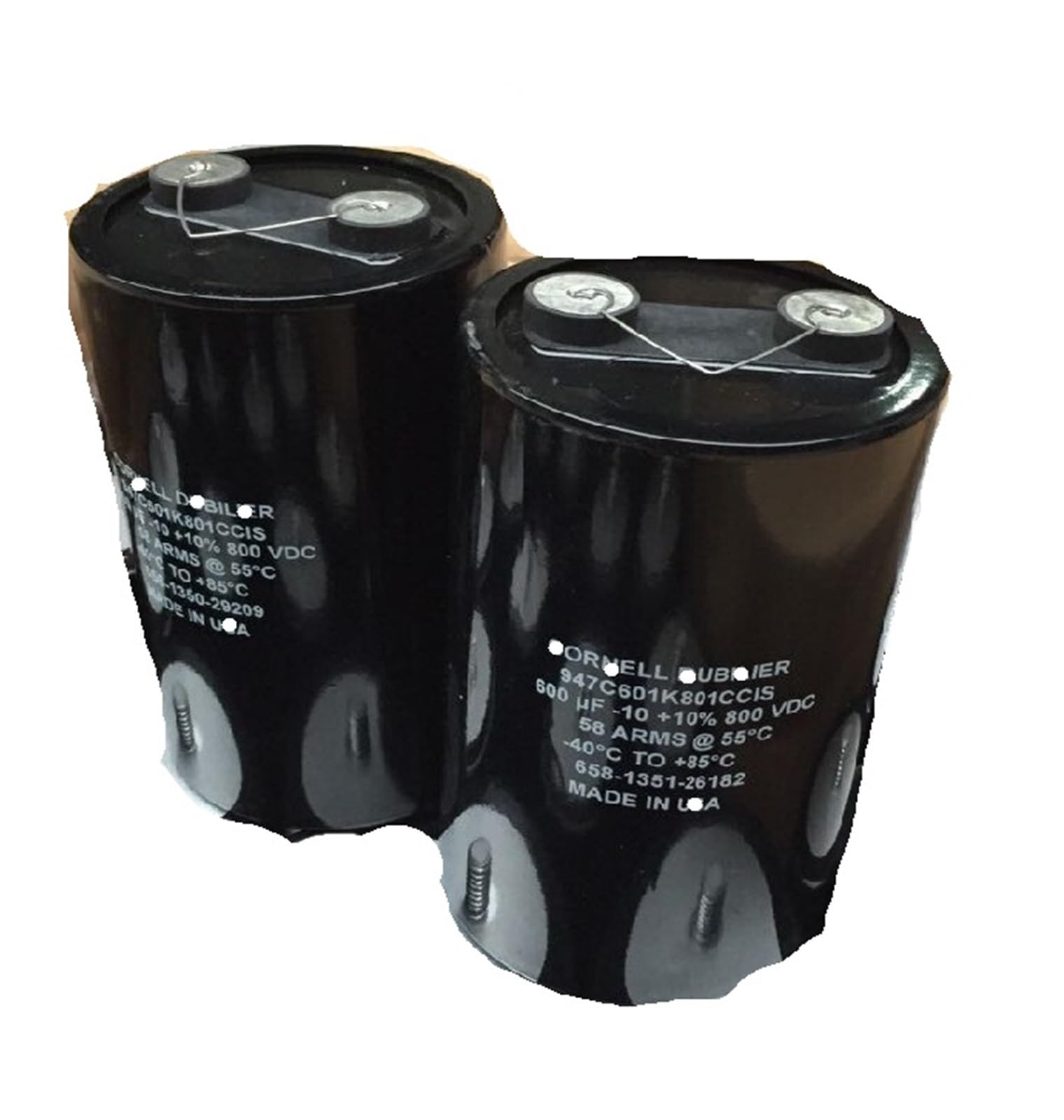 Condensateur à film 600uF 800V 800VDC, espacement de 45mm for alimentations électriques