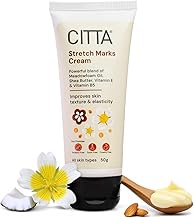 CITTA Stretch Marks Removal Cream – Best Cream for New & Old Marks – Repairs Skin & Scar Tissue – Deeply Moisturizes with Vitamin E & Meadowfoam Oil – For Women & Men – All Skin Types – 50g