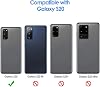 JETech Thin Case for Samsung Galaxy S20 5G (2020) Thin Mobile Phone Case with Shock Absorption and Carbon Fiber Design (Black)