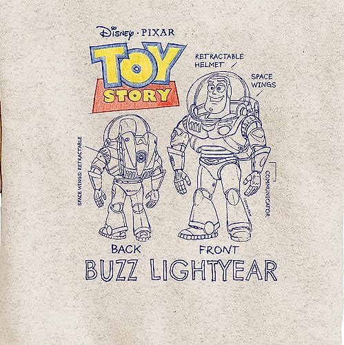 Disney Toy Story 4 - Buzz Sketches - Toddler & Youth Crewneck Fleece Sweatshirt3
