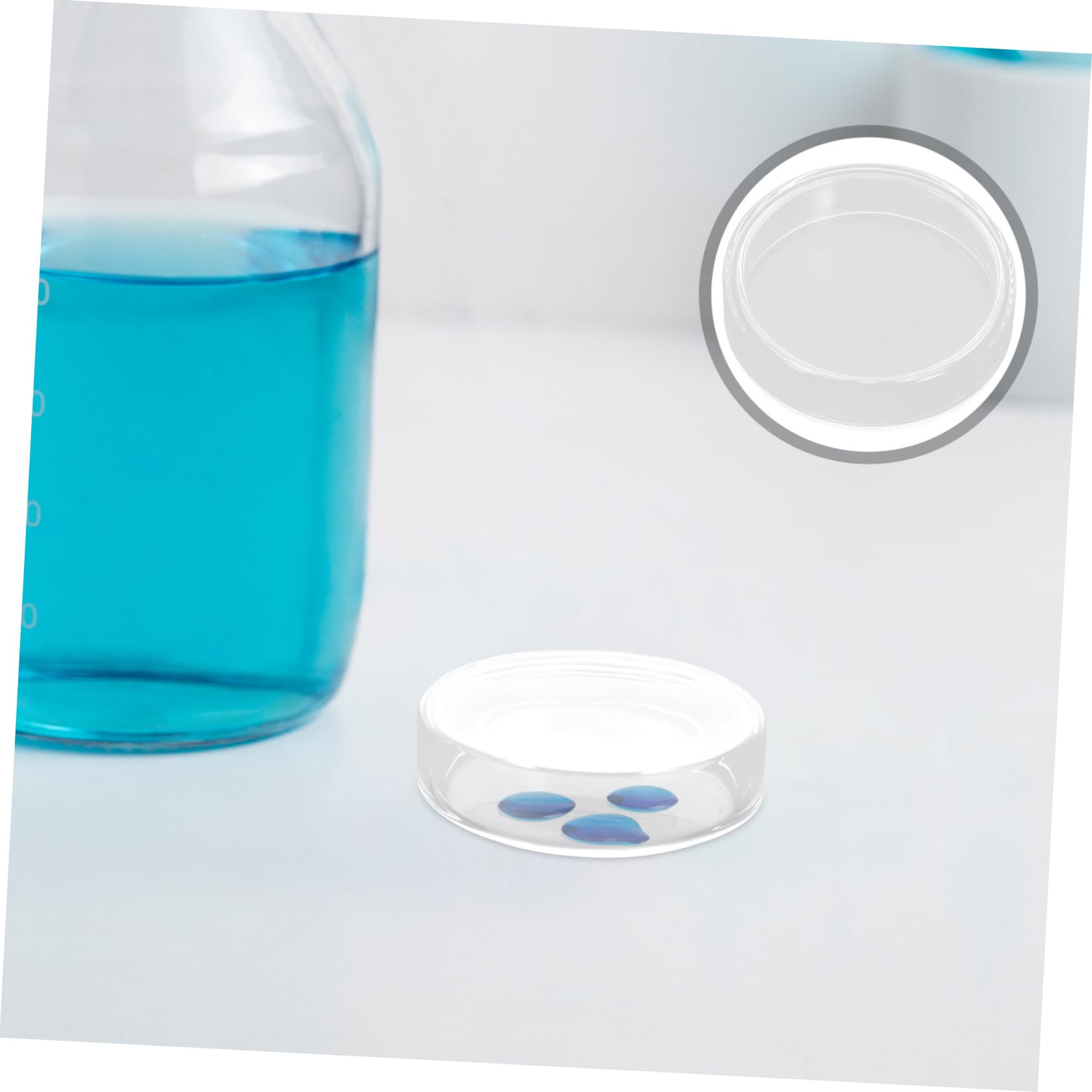GLEAVI 10stücke Petrischale aus Glas mit Deckel für Labor und Mikrobiologische Kulturen für Pilz und Gewebekulturen im Wissenschaftsbereich