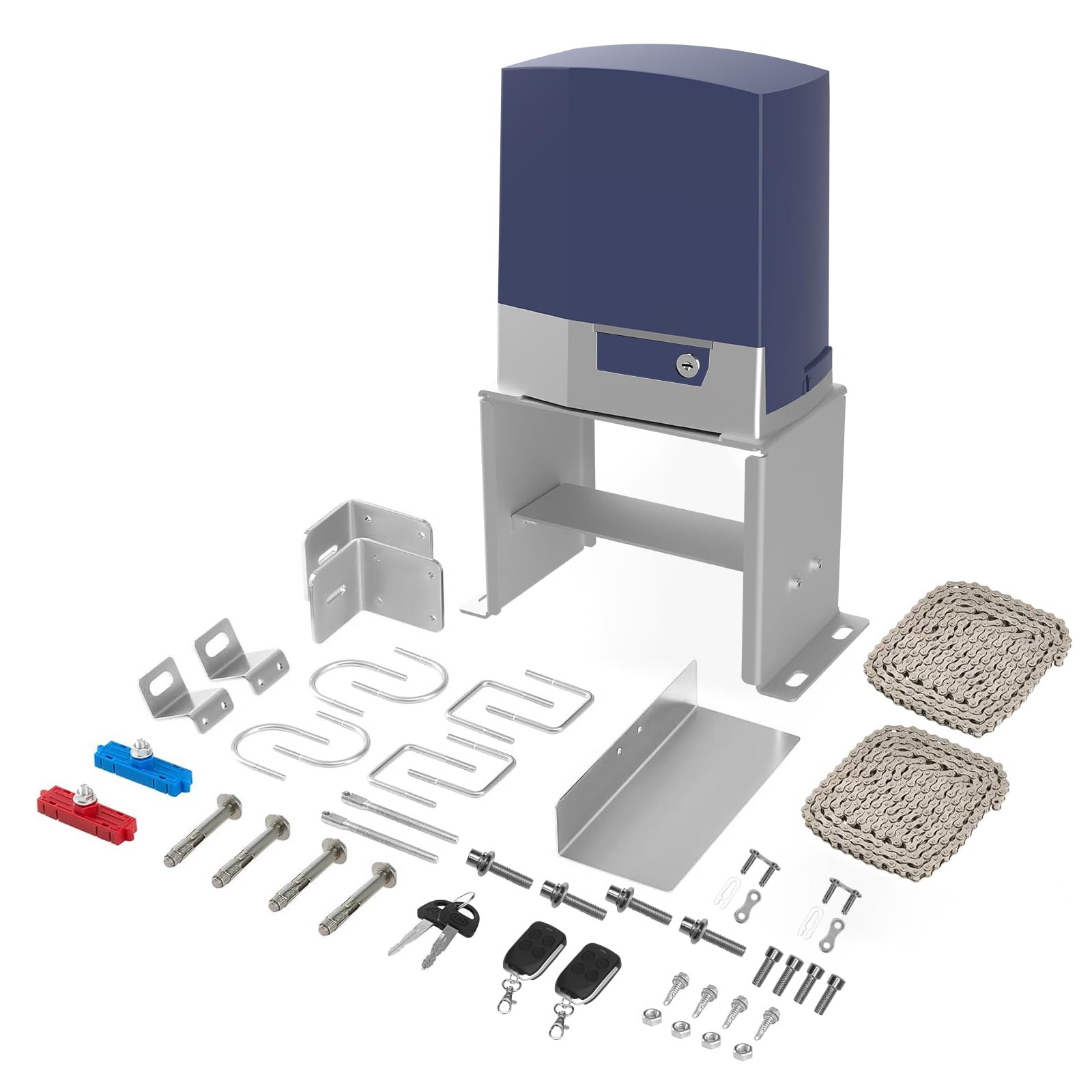 X X-HOUSE Chain Drive Driveway Sliding Gate Opener, Model K1106