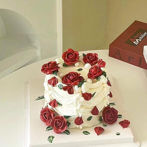 Miniatura 6 de 2 moldes de silicona de mariposa y 2 moldes de silicona rosa, moldes de silicona para fondant de flores para decoración de cupcakes, molde de