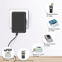 Vista 2 de Cargador de fuente de alimentación de 9V 1.5A para rotuladora Brother P-Touch PT-D210 PTD 210 PTD220 PT-D200VP PTH110, para Brother AD-24 AD-24ES