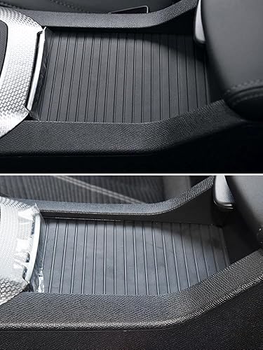 Miniatura 6 de Center Console Roller Blind Cover, Center Console Sliding Shutters, Cup Holder Replacement for Peugeot 408 2014-2022 Black