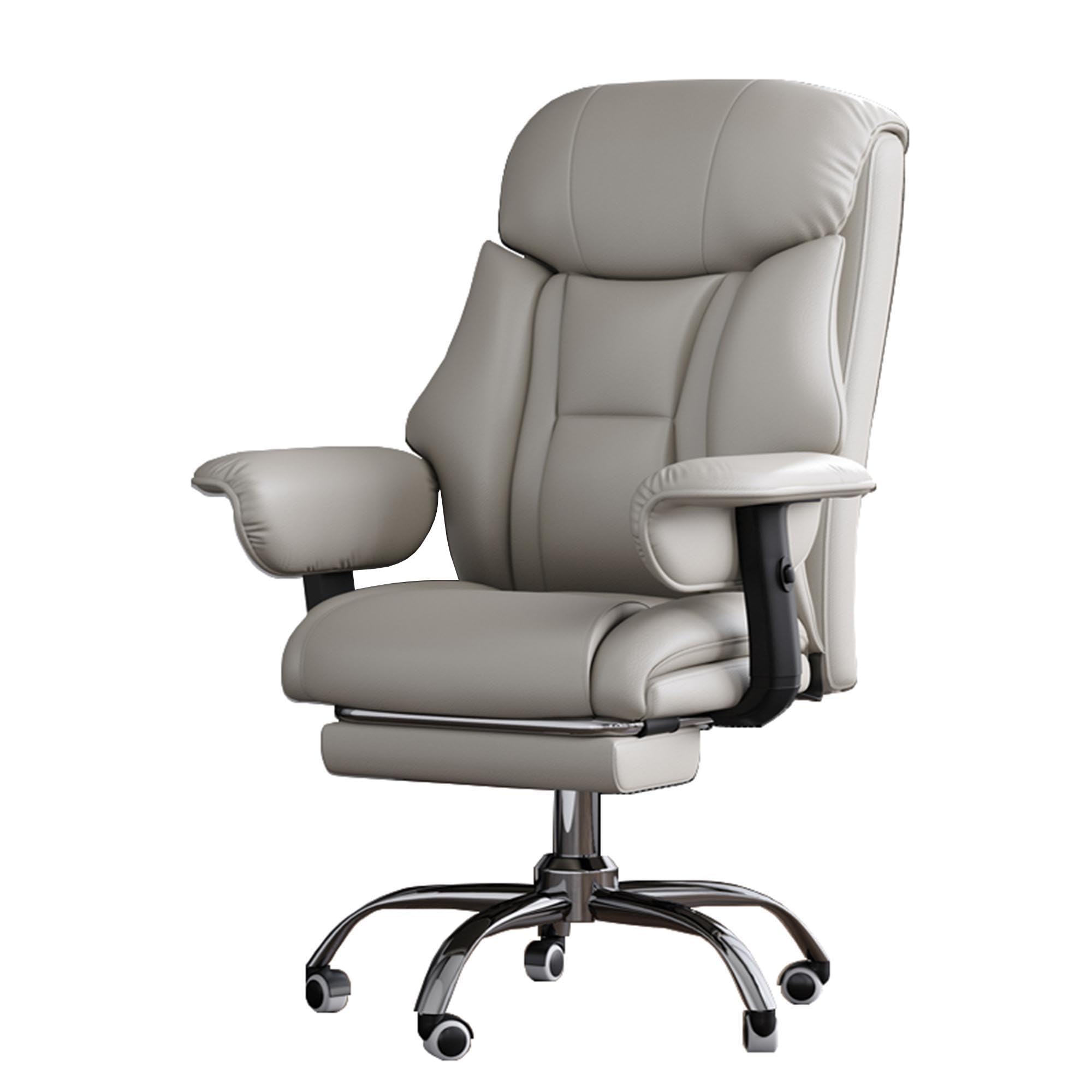 Fotel komputerowy do domu z podnóżkiem wygodne ergonomiczne krzesło na biurko Regulowana wysokość obrotowe krzesło do salonu sypialnia toaletka studio