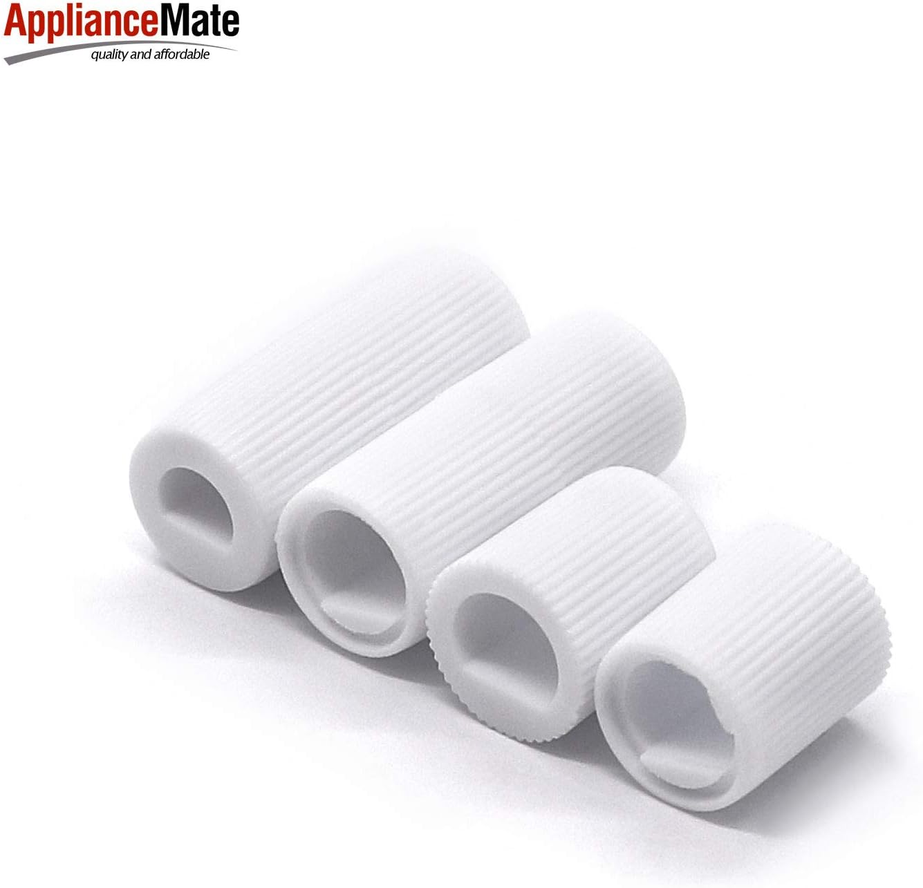 Universal White Control Knobs Replacement with 12 Adapters for Oven/Stove/Range Wide Application