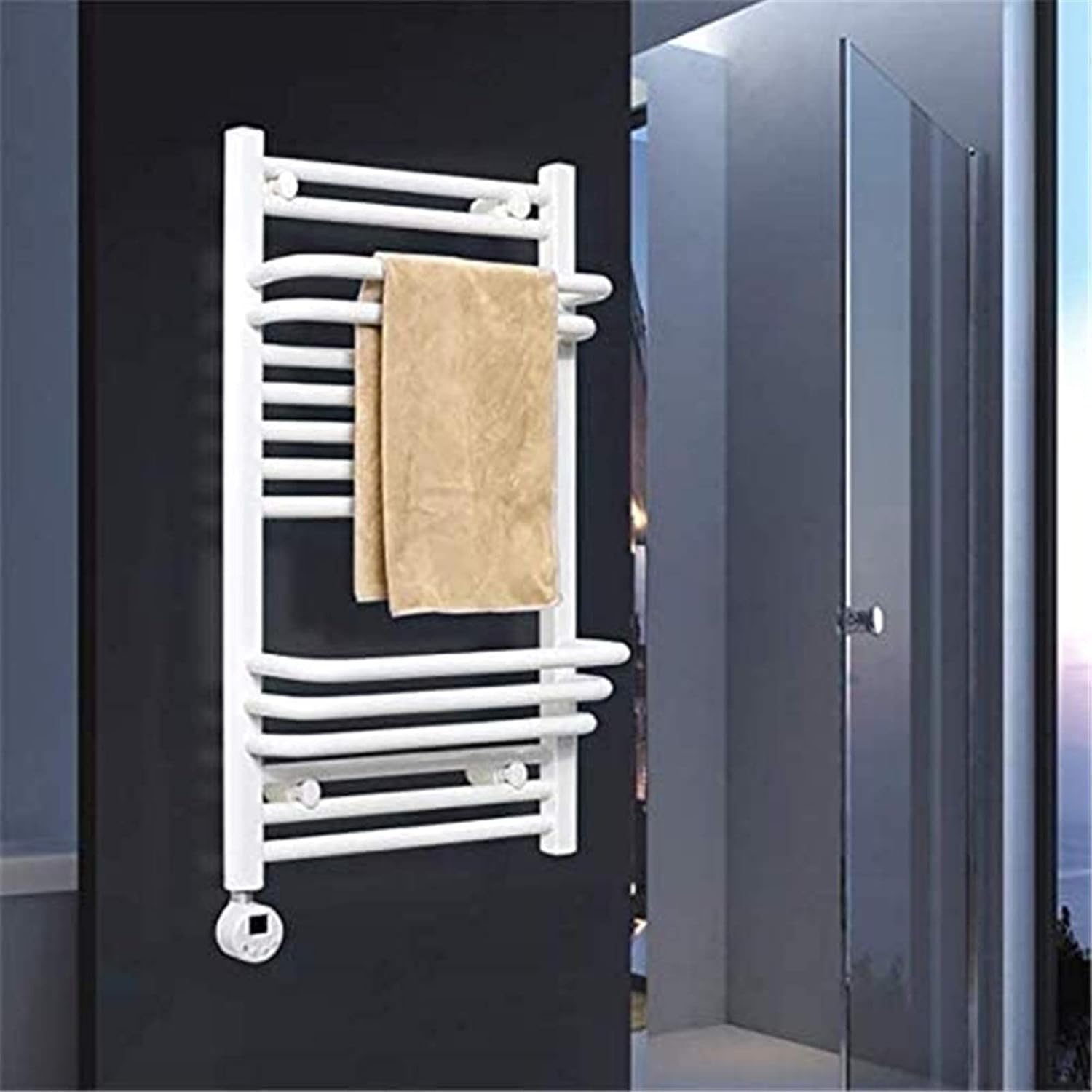 Heated Towel Rail Rails Towel Warmer Towel Warmer Electric Towel Rack Bathroom Intelligent Temperature Control Electric Safety Energy Saving Towel Dryer Bathroom Accessories (Colo