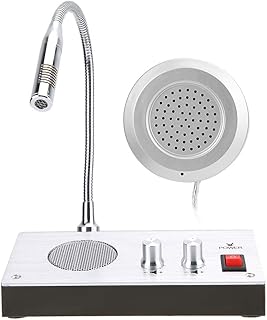 Counter Intercom Interphone, Noise-Free Dual-Way Bank/Office/Store/Station Window(US)